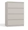 M4 fiókos szekrény, 70x97x40 cm, kasmír