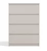 M4 fiókos szekrény, 70x97x40 cm, kasmír