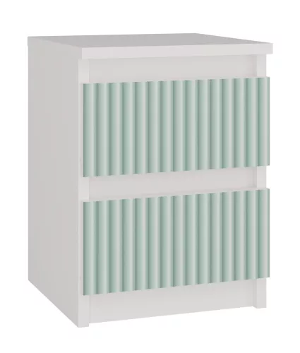 MIX M2 ARTEO éjjeliszekrény, 30x40x30 cm, fehér-mentazöld