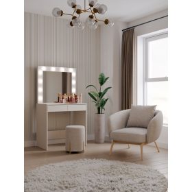 Marina 2S fésülködő asztal, 81x80x50 cm, kasmír