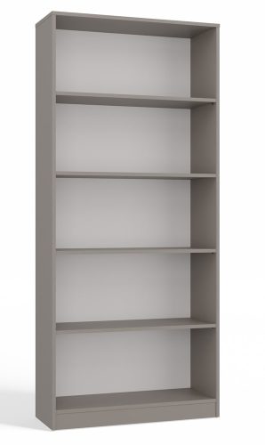 R80 polcos szekrény, könyvtartó, 80x182x30 cm, agyag színű