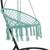Függő szék, pamut+fém/menta, AMADO 2 NEW
