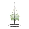 Függő szék, pamut+fém/zöld greenery, AMADO 2 NEW