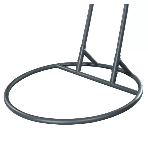 Dupla függőfotel, szürke, DELIA