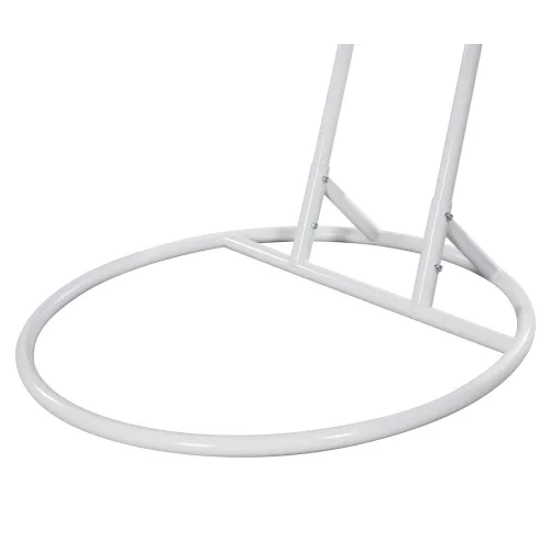 Dupla függőfotel, fehér/virágos minta, DELIA