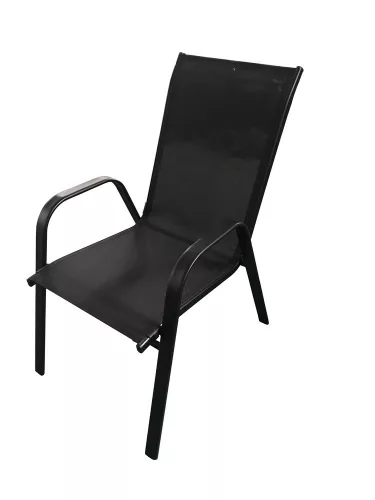 Rojaplast xt1012c fém kerti szék - fekete