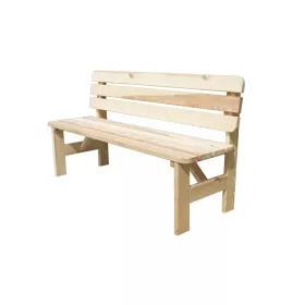   Rojaplast Viking fenyőfából készült kerti pad 180 cm - natúr