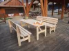 Rojaplast Viking fenyőfából készült kerti pad 200 cm - natúr
