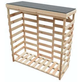 Rojaplast fából készült kültéri fatároló, 150 cm