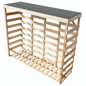   Rojaplast Maxi fából készült kültéri fatároló, 200 cm