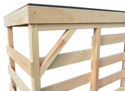 Rojaplast Maxi fából készült kültéri fatároló, 200 cm