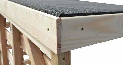 Rojaplast Maxi fából készült kültéri fatároló, 200 cm