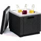 Keter Ice cube hordozható polyrattan hűtőláda - grafit - 40 L 