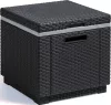 Keter Ice cube hordozható polyrattan hűtőláda - grafit - 40 L 