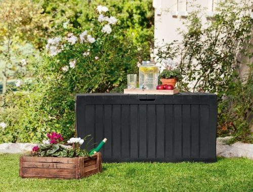 Keter Marvel plus műanyag kerti tároló doboz, antracit - 270L 