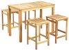 Rojaplast Colin akácfából készült kerti bár garnitúra - négyszemélyes