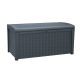 Keter Borneo polyrattan kerti tároló doboz, antracit - 416L