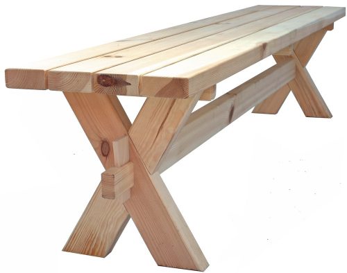 Rojaplast Old fenyőfából készült kerti bútor garnitúra, natúr