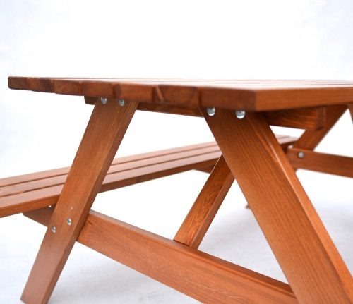 Rojaplast Piknik 220 cm fenyőfából készült egybeépíthető kerti bútor garnitúra