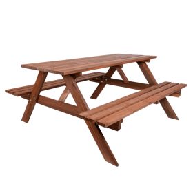   Rojaplast Piknik  fenyőfából készült egybeépíthető kerti bútor garnitúra, 220 cm