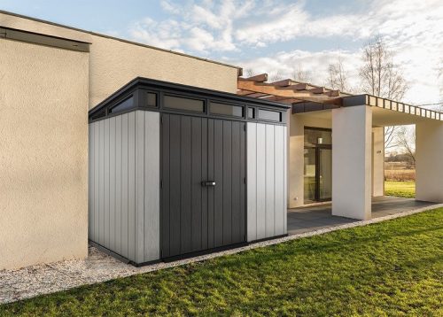 Keter Artisan 11x7 műanyag kerti ház, tároló - antracit
