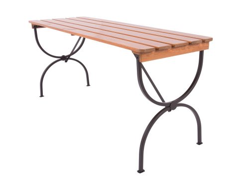 Rojaplast Bravo fenyőből készült összecsukható, lakkozott kerti bútor garnitúra, 160 cm