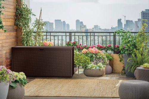 Keter Emily műanyag kerti láda 270 L - Barna