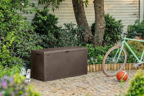 Keter Emily műanyag kerti láda 270 L - Barna