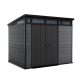 Keter Cortina 9x7 műanyag kerti ház, tároló - szürke/antracit 