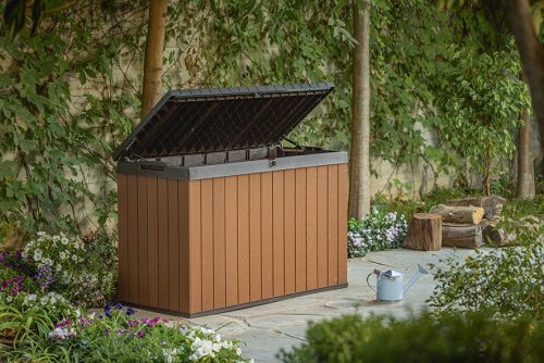 Keter Darwin műanyag kerti tárolódoboz 662 L - Barna