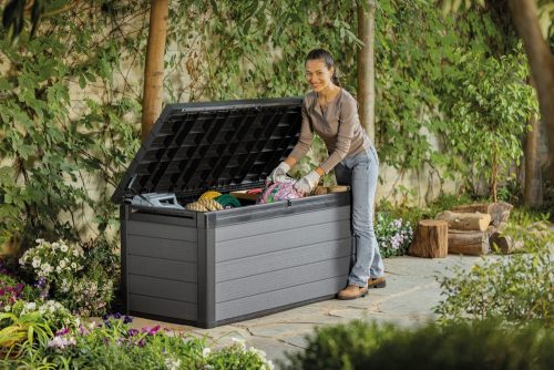 Keter Cortina műanyag kerti tároló doboz - 570L