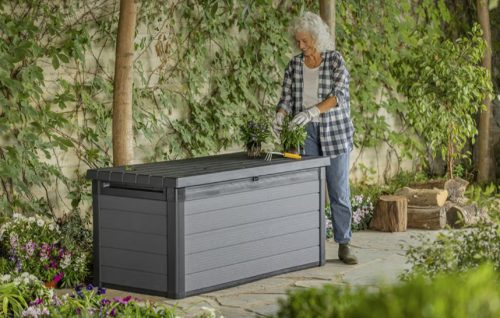 Keter Cortina műanyag kerti tároló doboz - 570L