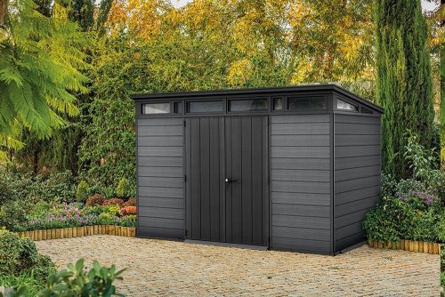 Keter Cortina 11x7 műanyag kerti ház, tároló - szürke/antracit