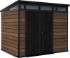 Keter Pent 9x7 műanyag kerti ház, tároló, vízszintes - barna