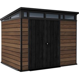  Keter Pent 9x7 műanyag kerti ház, tároló, vízszintes - barna