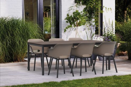 Keter Porto műanyag kerti asztal 200 cm - dióbarna