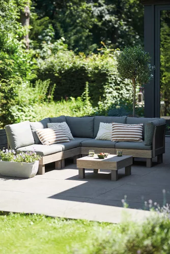 Keter ELEMENTS SIGNATURE kerti asztal – walnut, moduláris rendszerhez