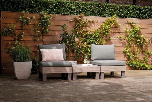 Keter ELEMENTS SIGNATURE kerti asztal – walnut, moduláris rendszerhez