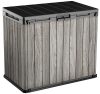 KETER DECO HORIZONTAL STORE IT OUT 1150 L tárolószekrény – Storm Grey (vihar szürke)