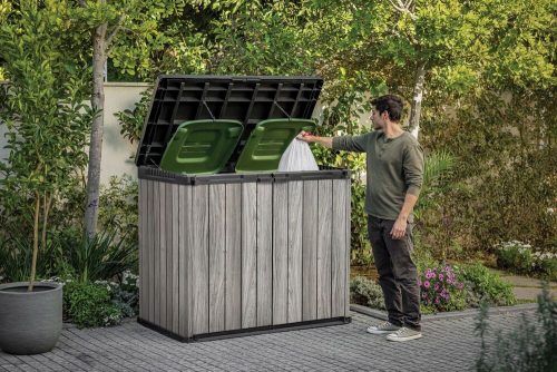 KETER DECO HORIZONTAL STORE IT OUT 1150 L tárolószekrény – Storm Grey (vihar szürke)