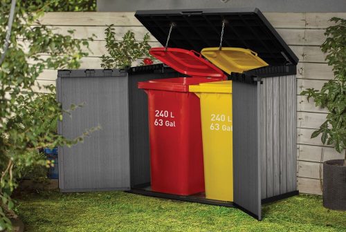 KETER DECO HORIZONTAL STORE IT OUT 1150 L tárolószekrény – Storm Grey (vihar szürke)