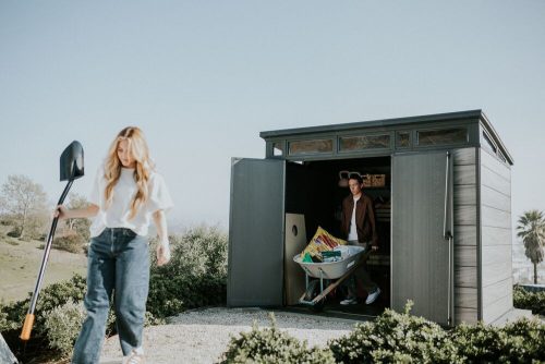 Keter PENT SIGNATURE 9×7 kerti fészer – DECOCOAT, 6,04 m², Storm Grey