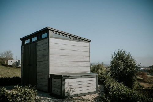 Keter PENT SIGNATURE 9×7 kerti fészer – DECOCOAT, 6,04 m², Storm Grey