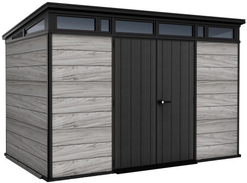 Keter PENT SIGNATURE 11×7 kerti fészer – DECOCOAT, 7,39 m², Storm Grey