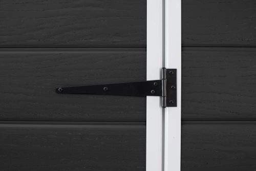 Keter ESSENTIAL 6×4 kerti tároló ház – műanyag kerti fészer, sötétszürke/fekete