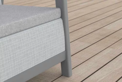 Keter SCANDI LINEA 3 SEATER SOFA – Ash Grey / Storm Grey