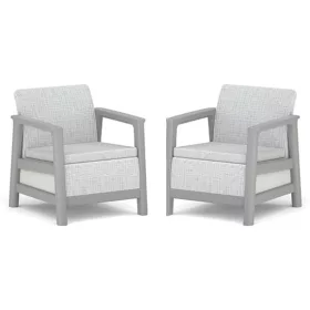 Keter SCANDI LINEA DUO SET – Ash Grey / Storm Grey
