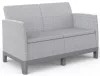 Keter SCANDI FORMA 2 személyes kerti kanapé – Ash grey / Storm grey, műanyag, 126 cm