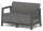 Keter SCANDI LINEA 2 SEATER SOFA – Mountain Grey / Grafit