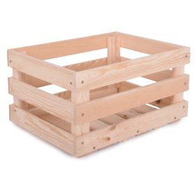   Rojaplast Apple box little - fából készült almatároló doboz 42x29 cm, natúr